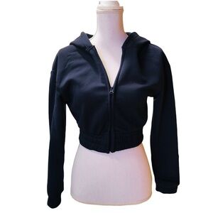 LYDAA - WOMENS NAVY CROP HOODIE SIZE S/M NEW WITH TAG!